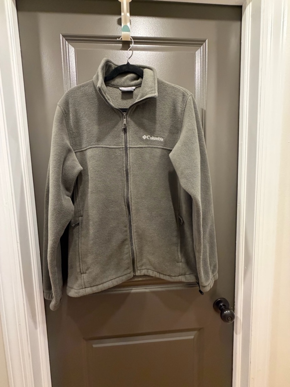 Columbia Olive Fleece Full-Zip Jacket